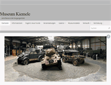 Tablet Screenshot of museum-kiemele.de